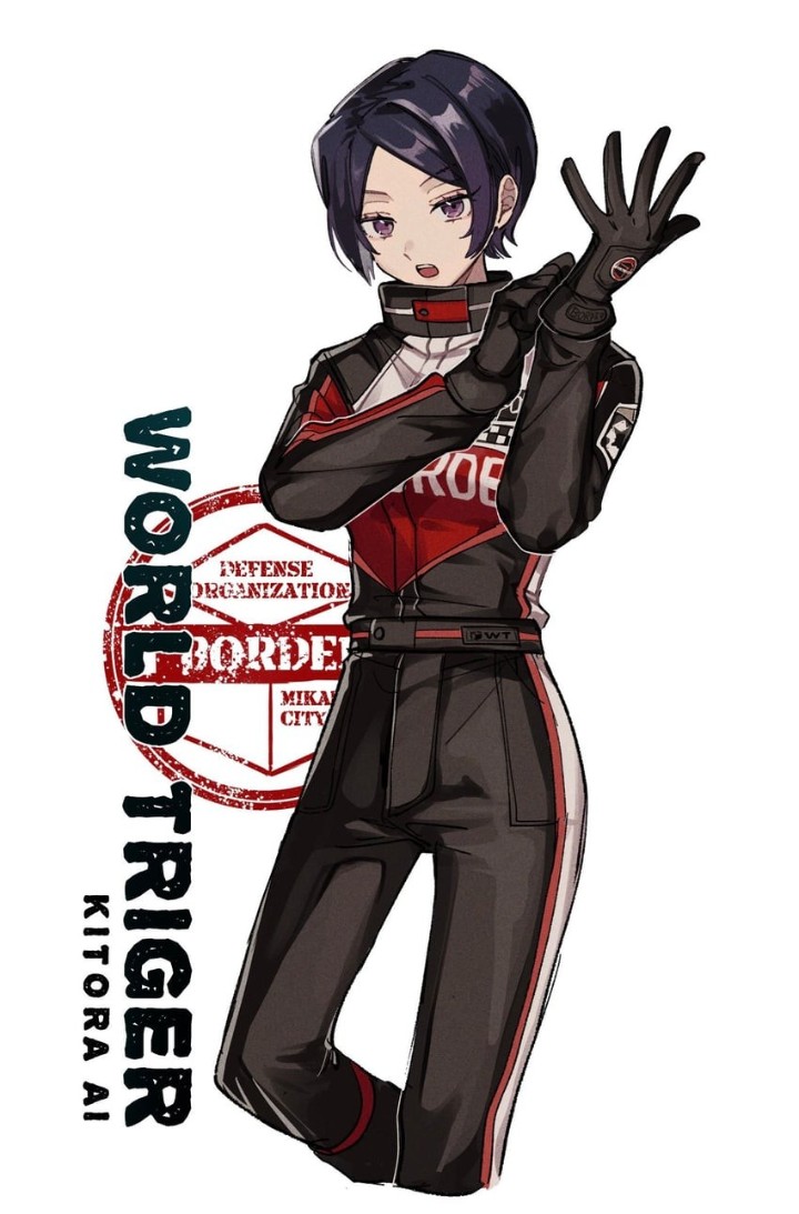 open mouth, black pants, kitora ai, adjusting clothes, copyright name -  Anime R34